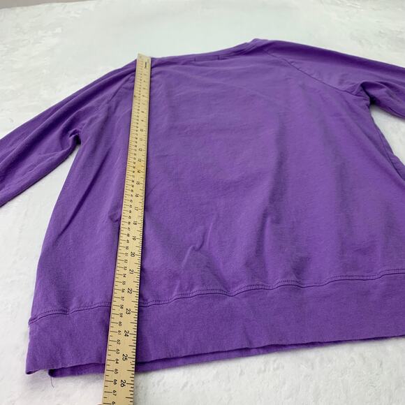 Misslook Womens Large Purple Long Sleeve Daisy Graphic Tee TShirt - Picture 8 of 9